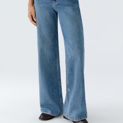 Oui - The Barrel Denim Light Blue Jeans
