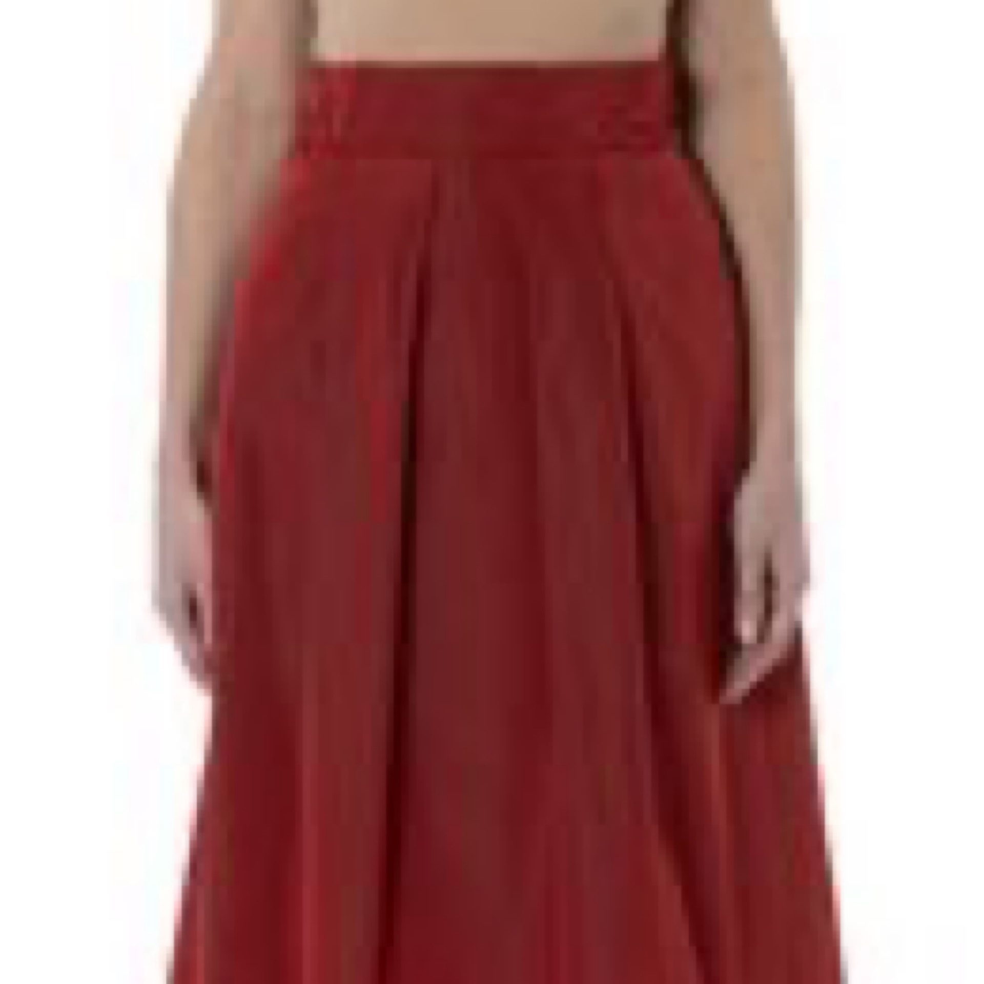 Whychi Milano - Claret Taffeta Skirt