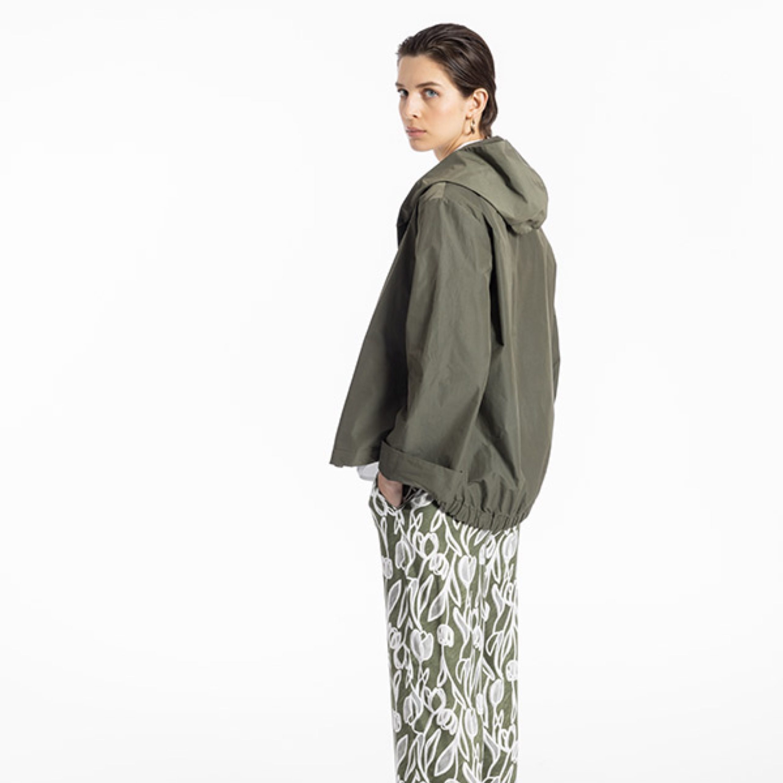 WHYCHI MILANO - Biscuit Silk Trousers