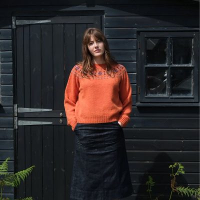 Quinton & Chadwick- Fairisle Lambswool Orange Jumper