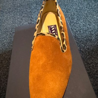 BOWHILL & ELLIOTT - Albert Ginger Handmade in Norfolk Suede Sand Leather Shoe
