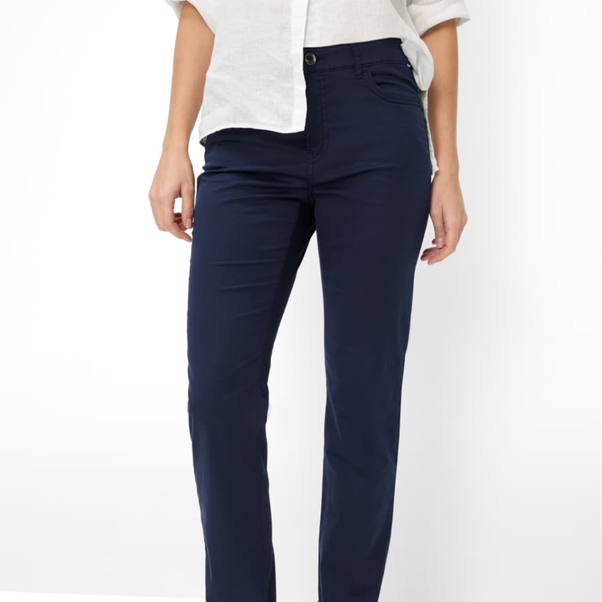 BRAX - Mary S Dark Blue Ultra Light 5 Pocket Regular Fit