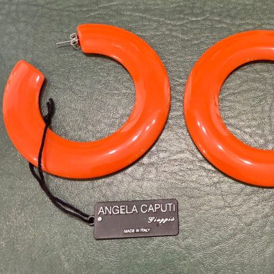 ANGELA CAPUTI - Big Coloured CurckecEarrungs
