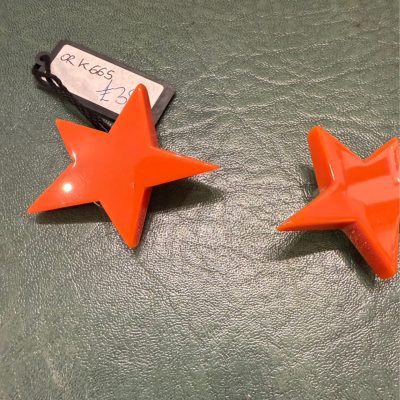 ANGELA CAPUTI Star Earrings Orange