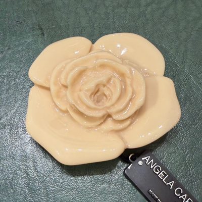 ANGELA CAPUTI - Cream Camelia Brooch