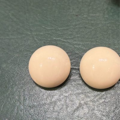 ANGELA CAPUTI - Boule Cream Earrings