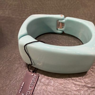 ANGELA CAPUTI - Square Click Clack Turquoise Bracelet