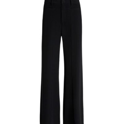 HIGH - Diminish Inverted Pleat Black Trouser