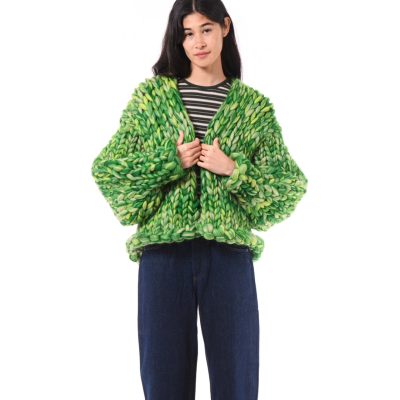 HOPE MACAULAY - Zola Merino Wool Colossal Knit Cardigan