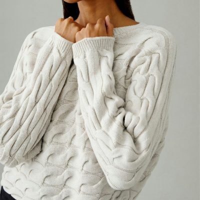Oui - Sarah Off White Chunky Pullover