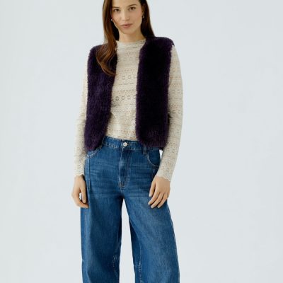 OUI - Brown Knitted Waistcoat