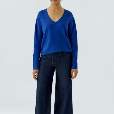 OUI - Freyja Royal Blue Pullover