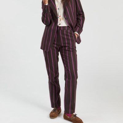 VILLAGALLO - Pink/brown Stripe Jacket