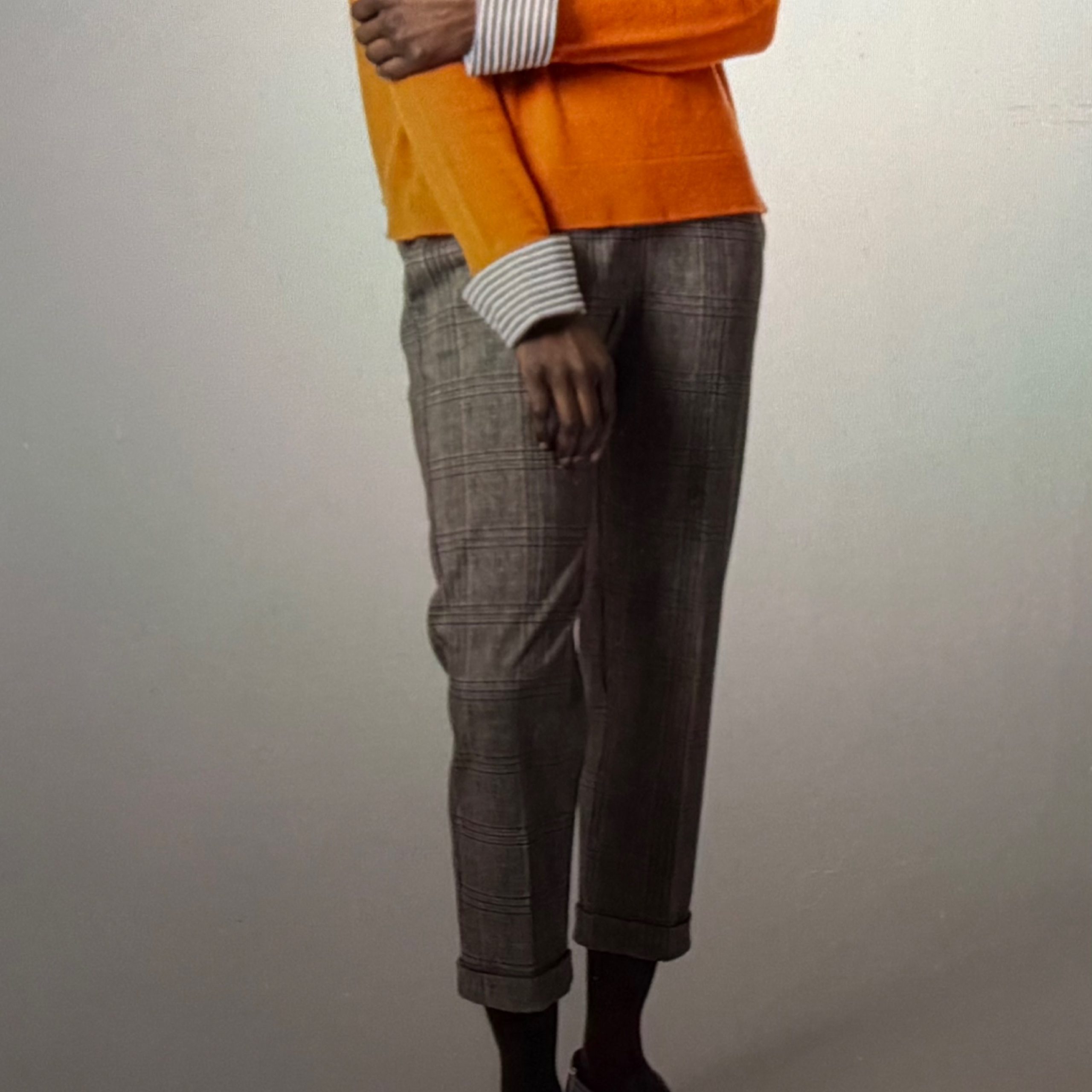 WHYCHI MILANO - Check Turnup Trouser