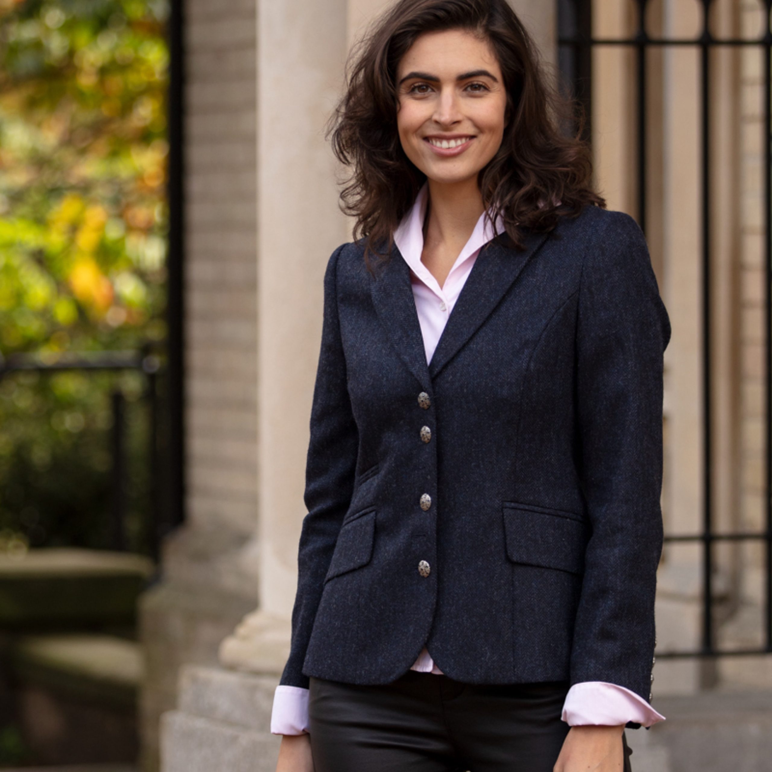 ANNA LASCATA - Livia Black Wool Casmere Jacket