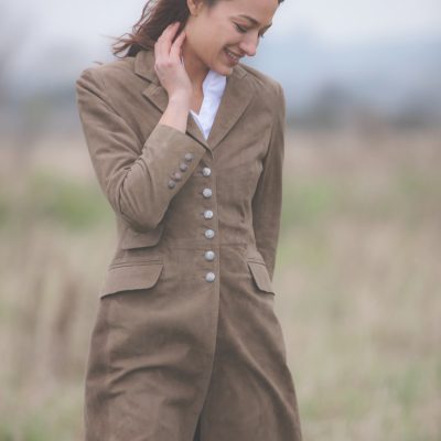 ANNA LASCATA - Camel Suede Coat