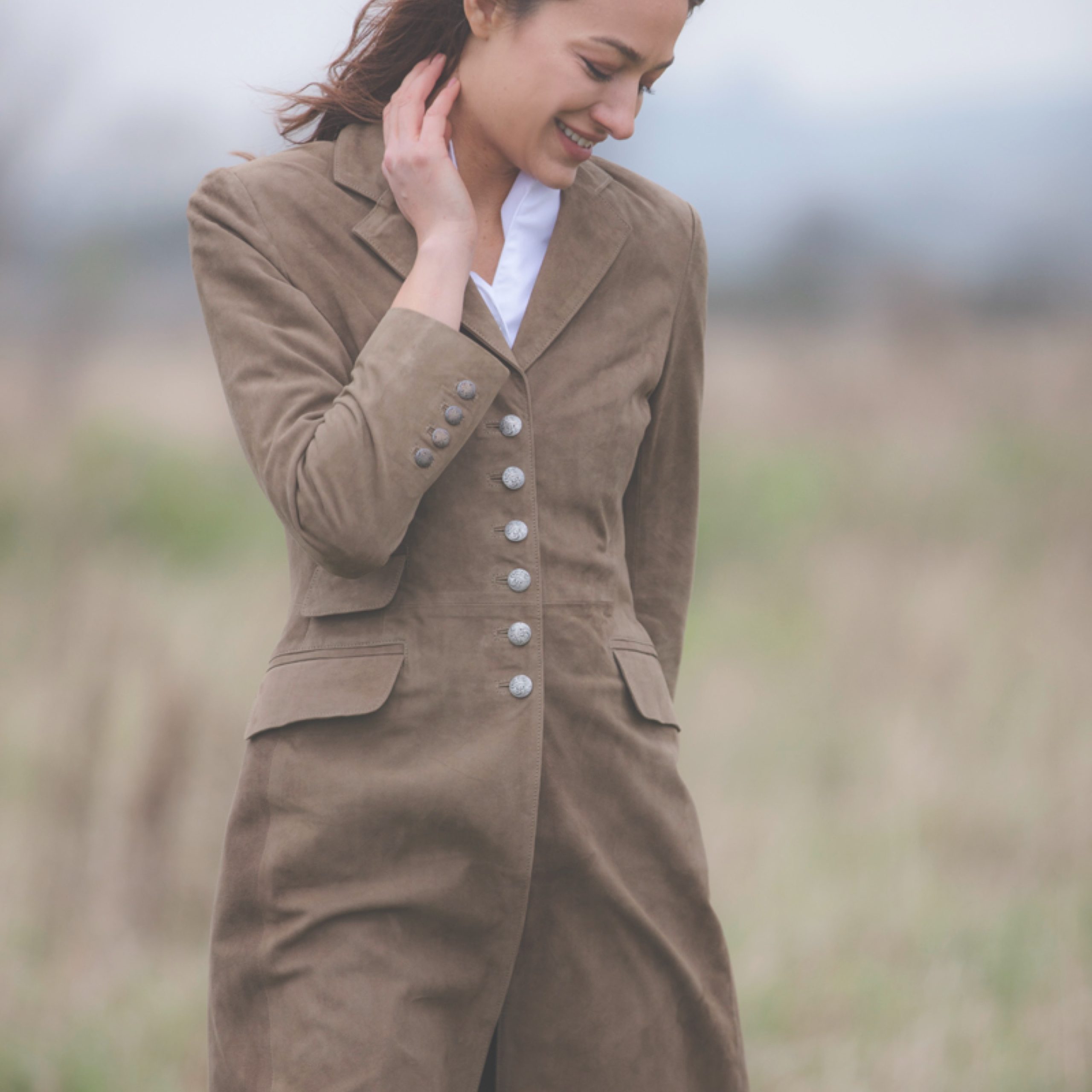 ANNA LASCATA - Camel Suede Coat