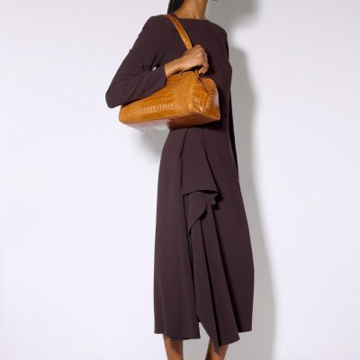 LIVIANA CONTI - Espresso Ruche Front Dress