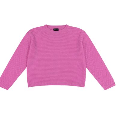 QUINTON CHADWICK - Pink Textured Lambswool Jumper