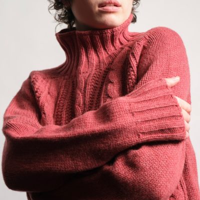 QUINTON CHADWICK - Cinder Chunky Knit Lambswool Jumper