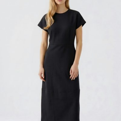 OUI - Black Sleevelees 3/4 Dress