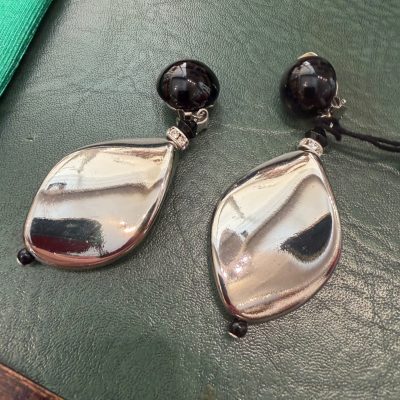 ANGELA CAPUTI - Silver/black Earrings