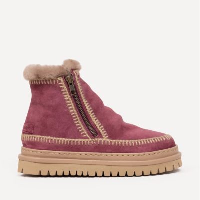 LAIDBACK LONDON - Setsu 4.0 Crochet Hemp Fig Suede Boot
